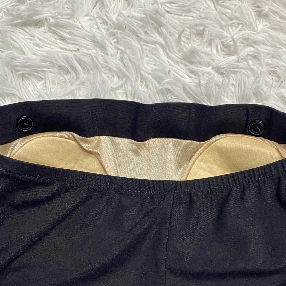 Vintage Maxine of Hollywood Strapless Swimdress with White Trim
